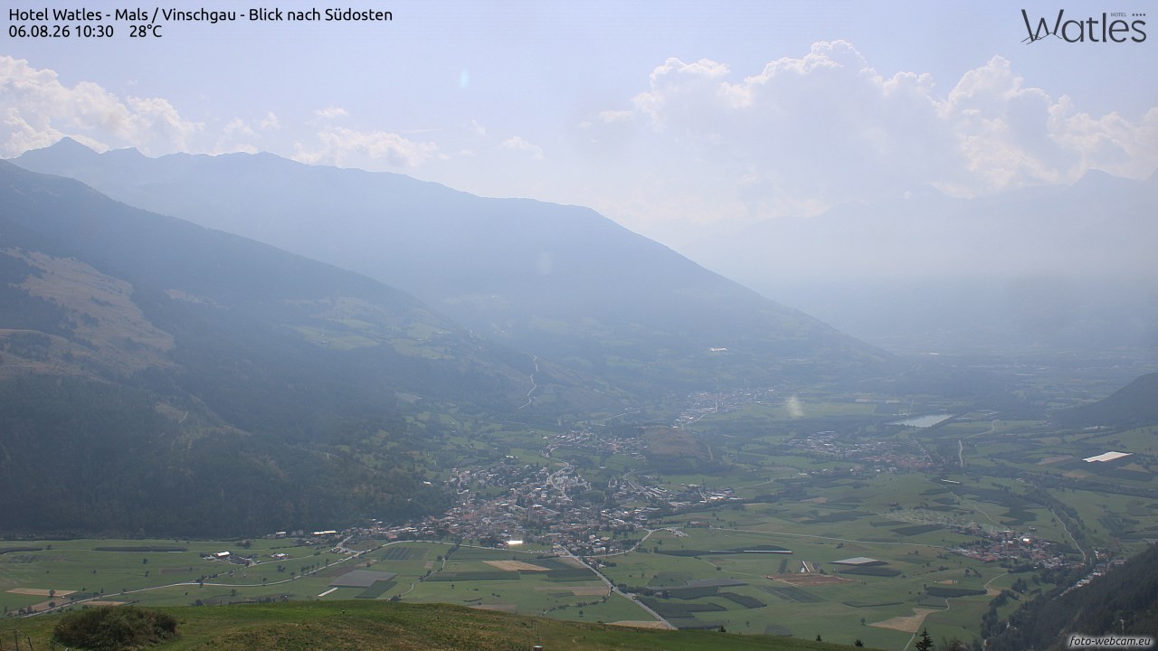 Archiv Foto Webcam Panoramablick vom Hotel Watles