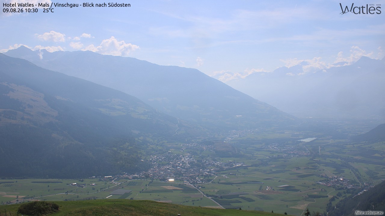 Archiv Foto Webcam Panoramablick vom Hotel Watles