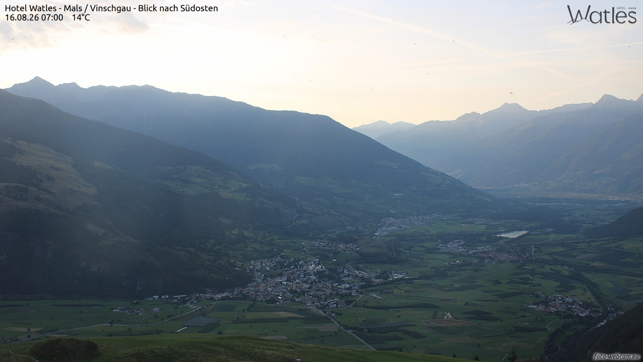 Archiv Foto Webcam Panoramablick vom Hotel Watles