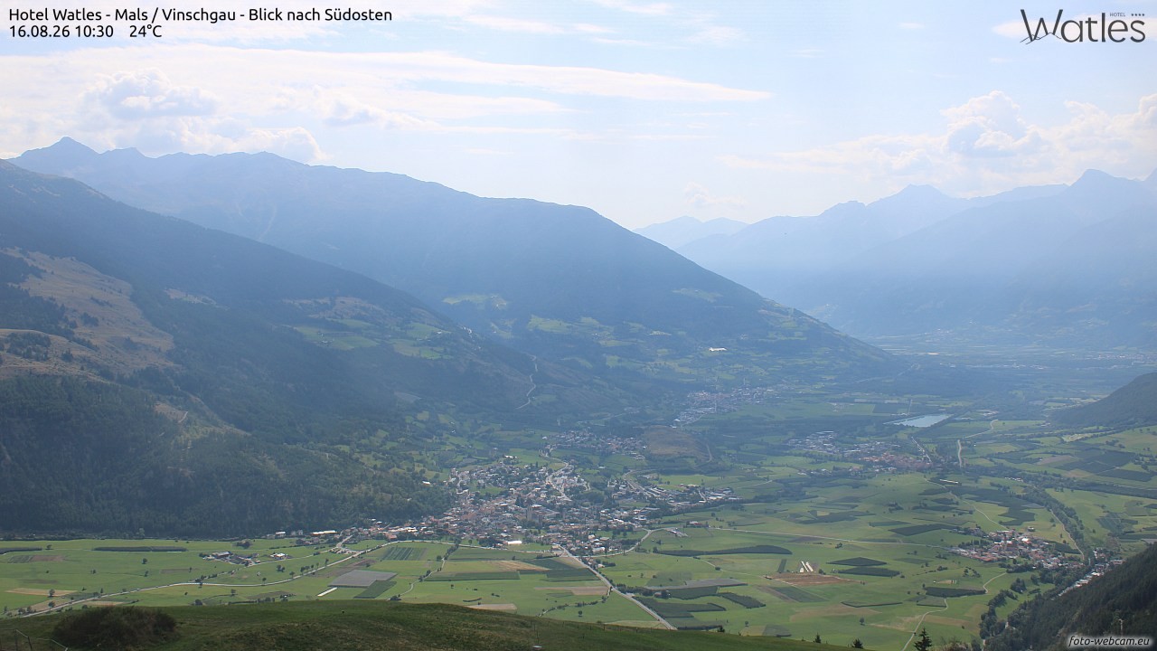 Archiv Foto Webcam Panoramablick vom Hotel Watles