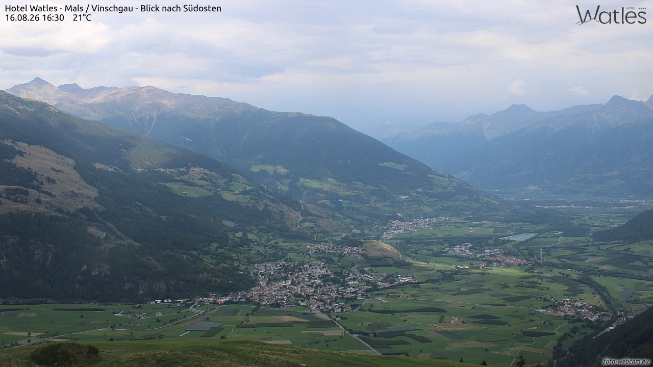 Archiv Foto Webcam Panoramablick vom Hotel Watles