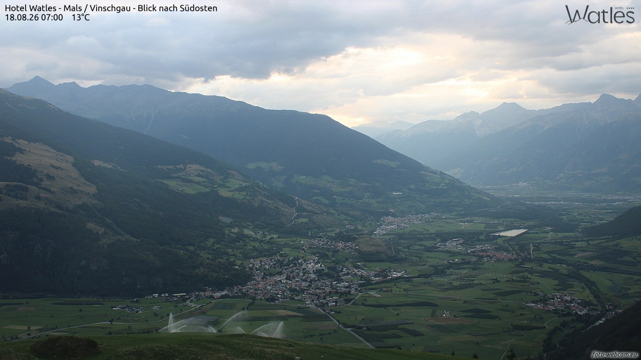 Archiv Foto Webcam Panoramablick vom Hotel Watles