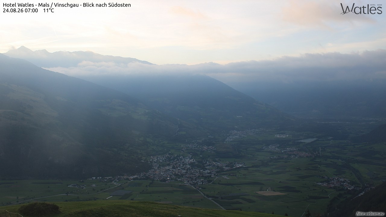 Archiv Foto Webcam Panoramablick vom Hotel Watles