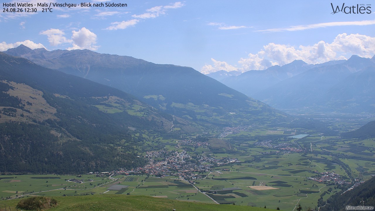 Archiv Foto Webcam Panoramablick vom Hotel Watles