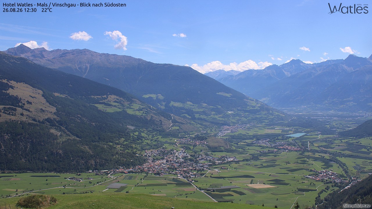Archiv Foto Webcam Panoramablick vom Hotel Watles