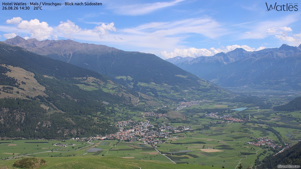 Archiv Foto Webcam Panoramablick vom Hotel Watles
