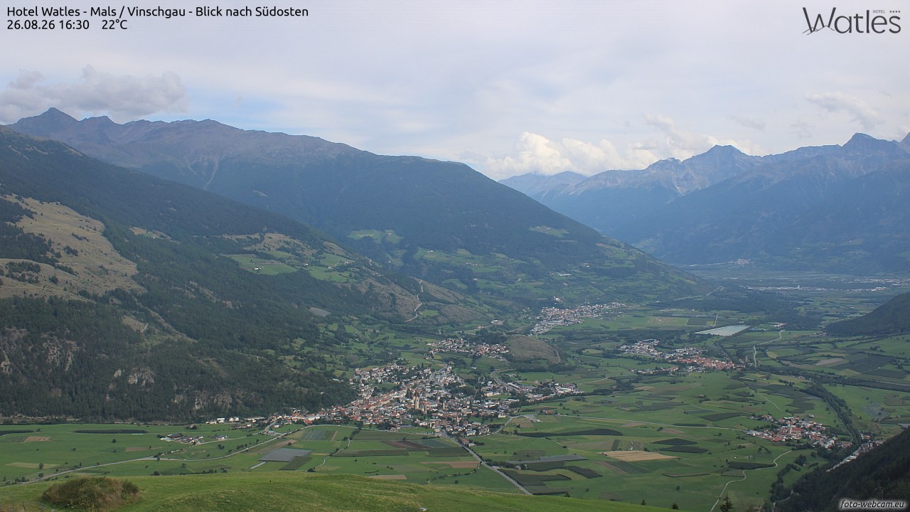 Archiv Foto Webcam Panoramablick vom Hotel Watles