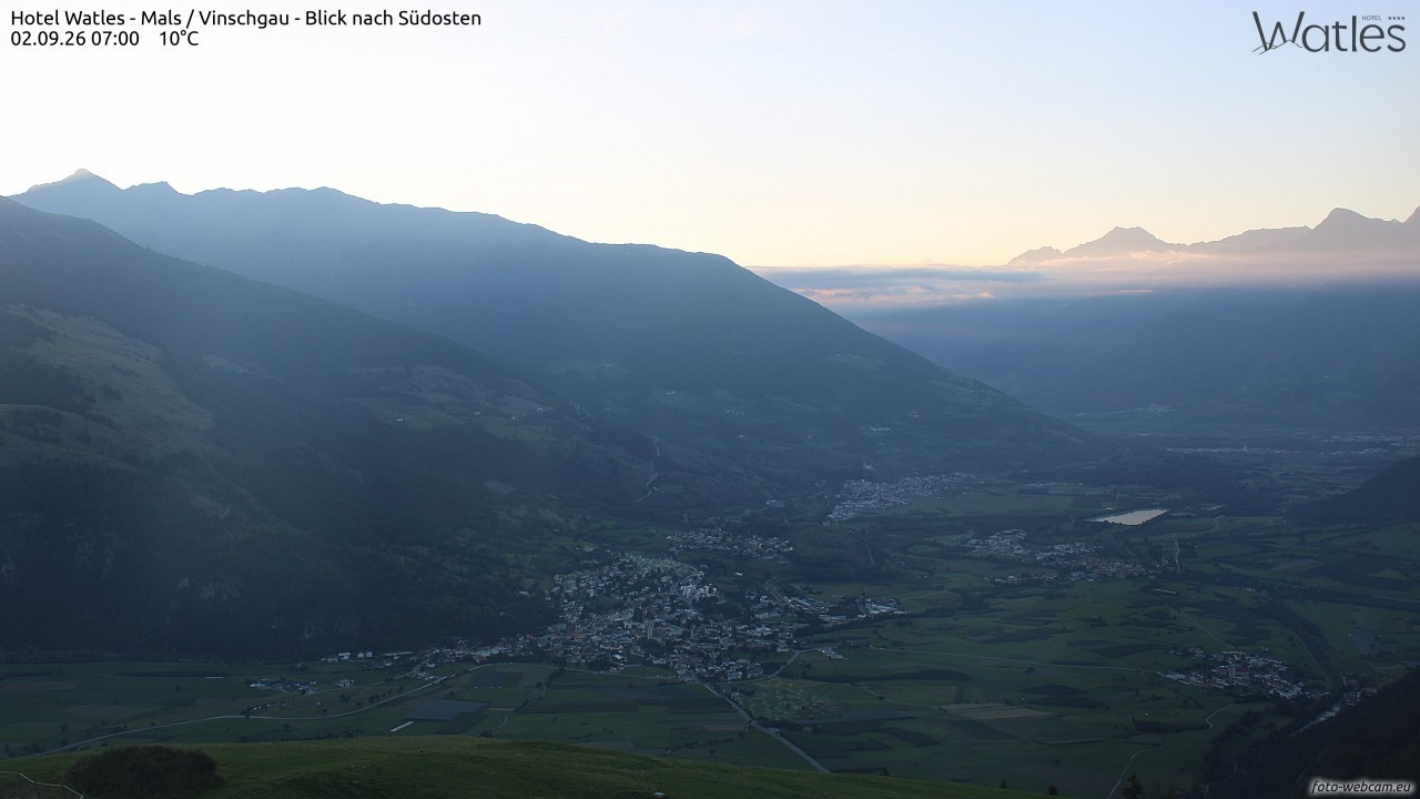 Archiv Foto Webcam Panoramablick vom Hotel Watles