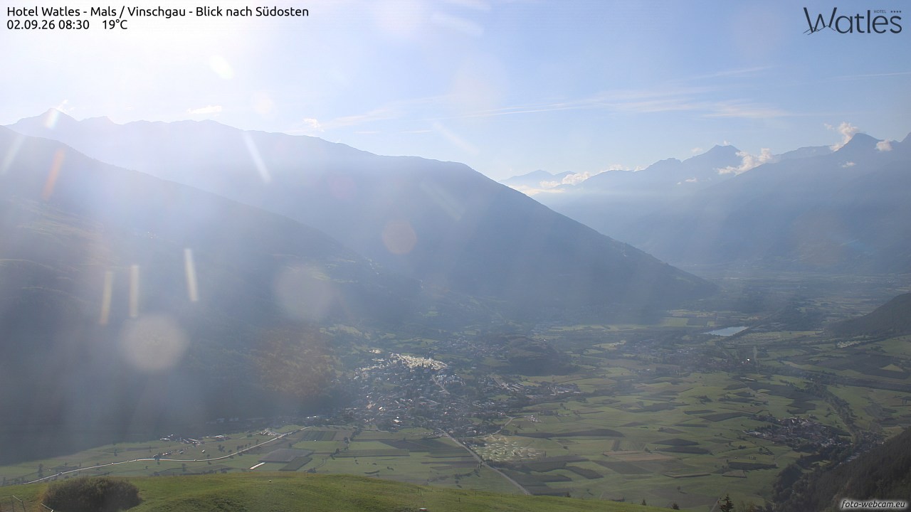 Archiv Foto Webcam Panoramablick vom Hotel Watles