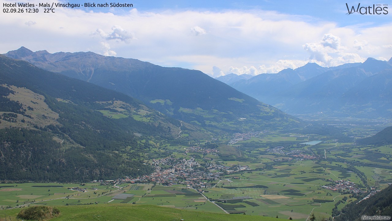 Archiv Foto Webcam Panoramablick vom Hotel Watles