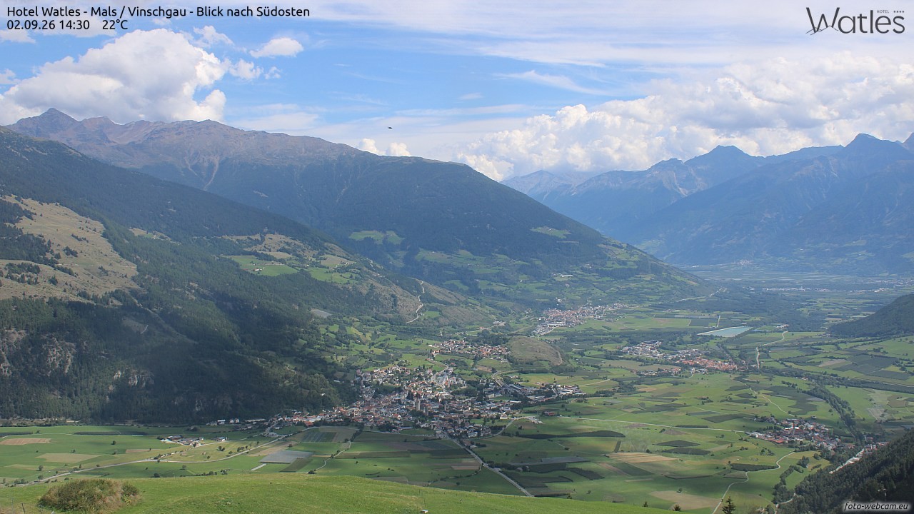Archiv Foto Webcam Panoramablick vom Hotel Watles