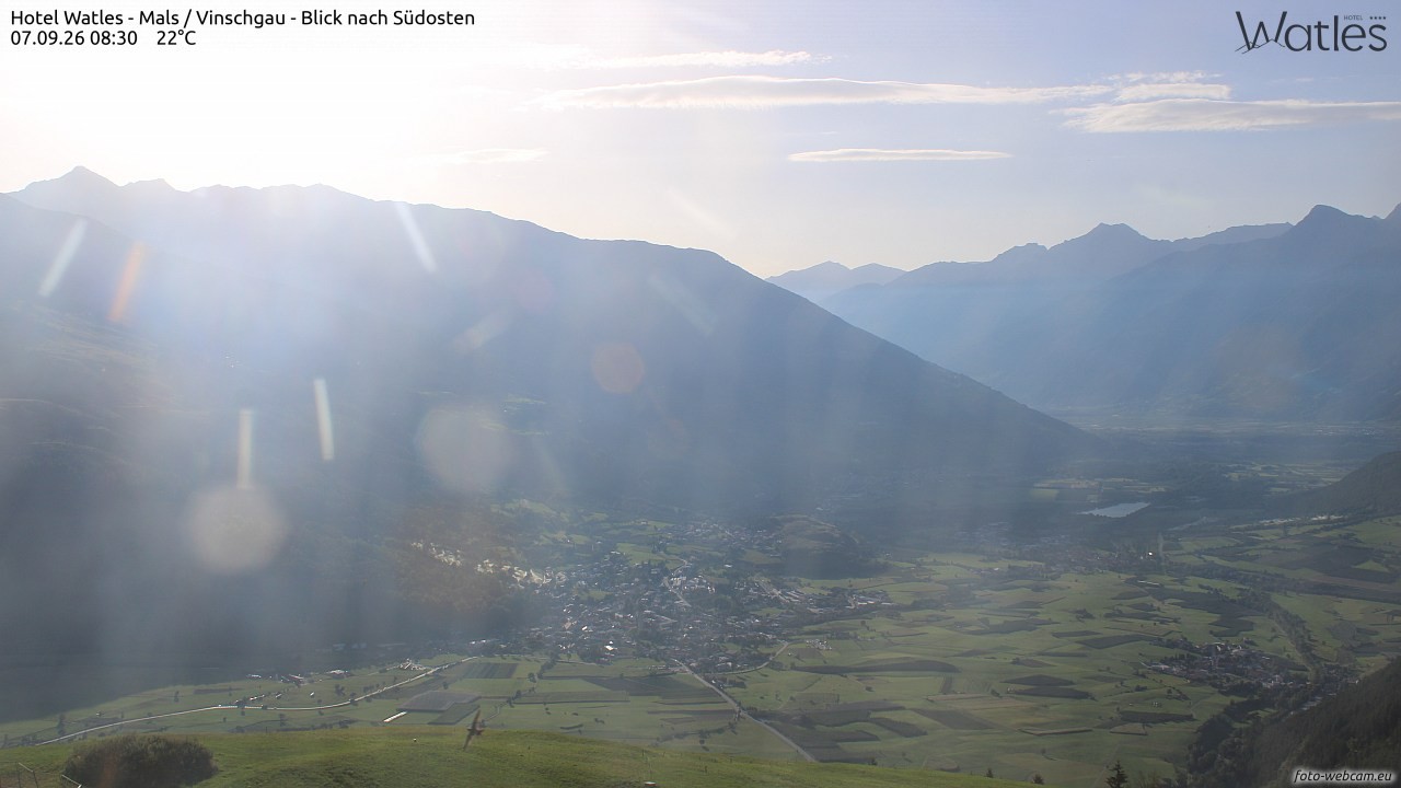 Archiv Foto Webcam Panoramablick vom Hotel Watles