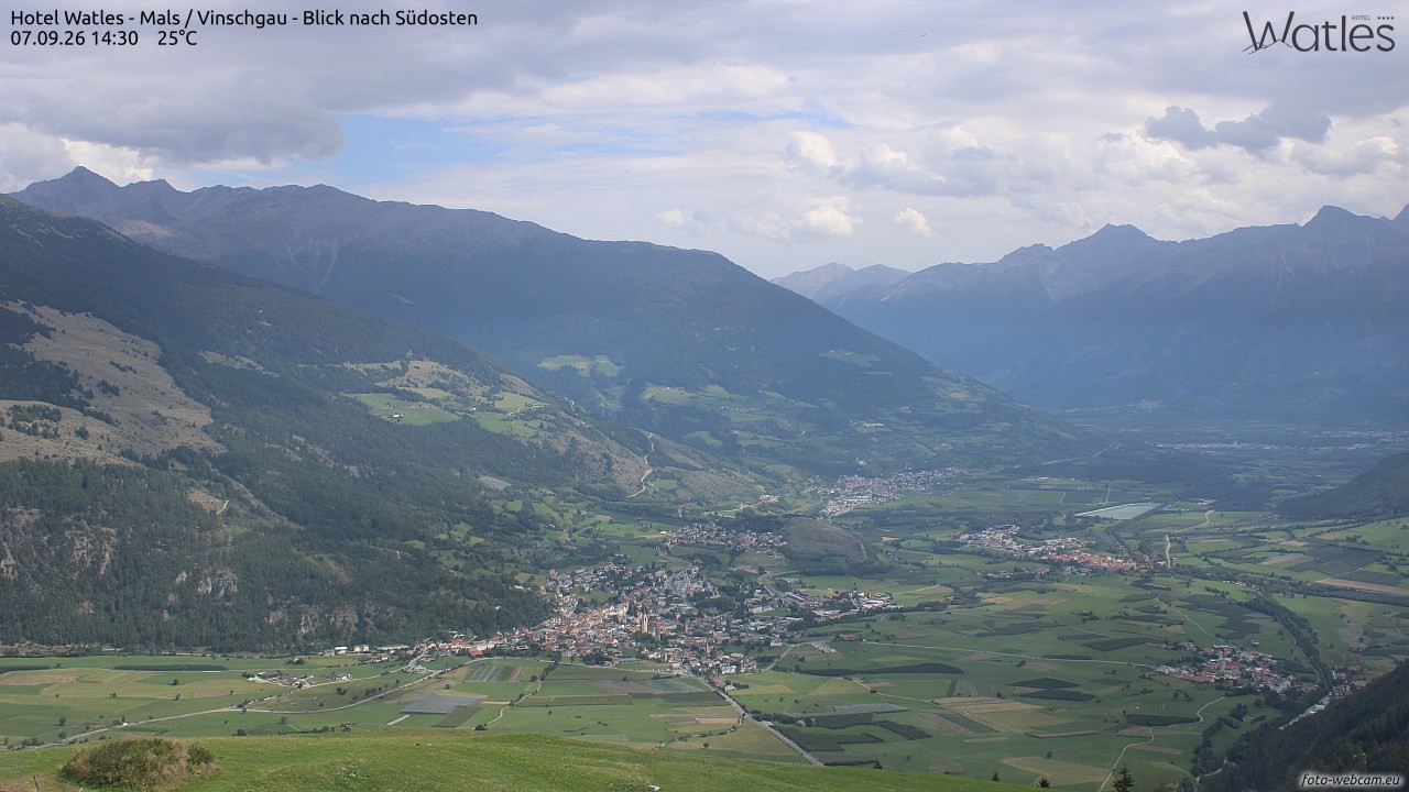 Archiv Foto Webcam Panoramablick vom Hotel Watles