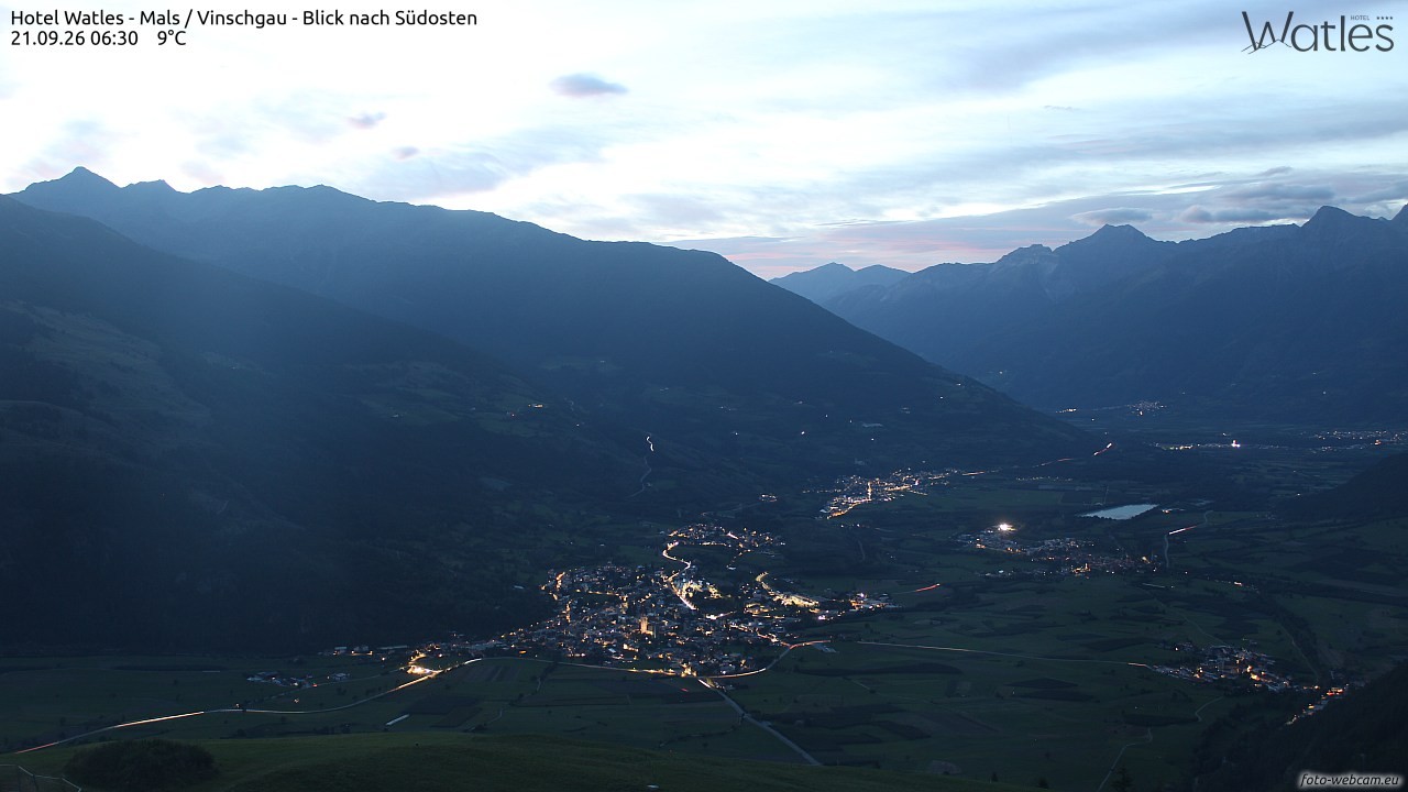 Archiv Foto Webcam Panoramablick vom Hotel Watles