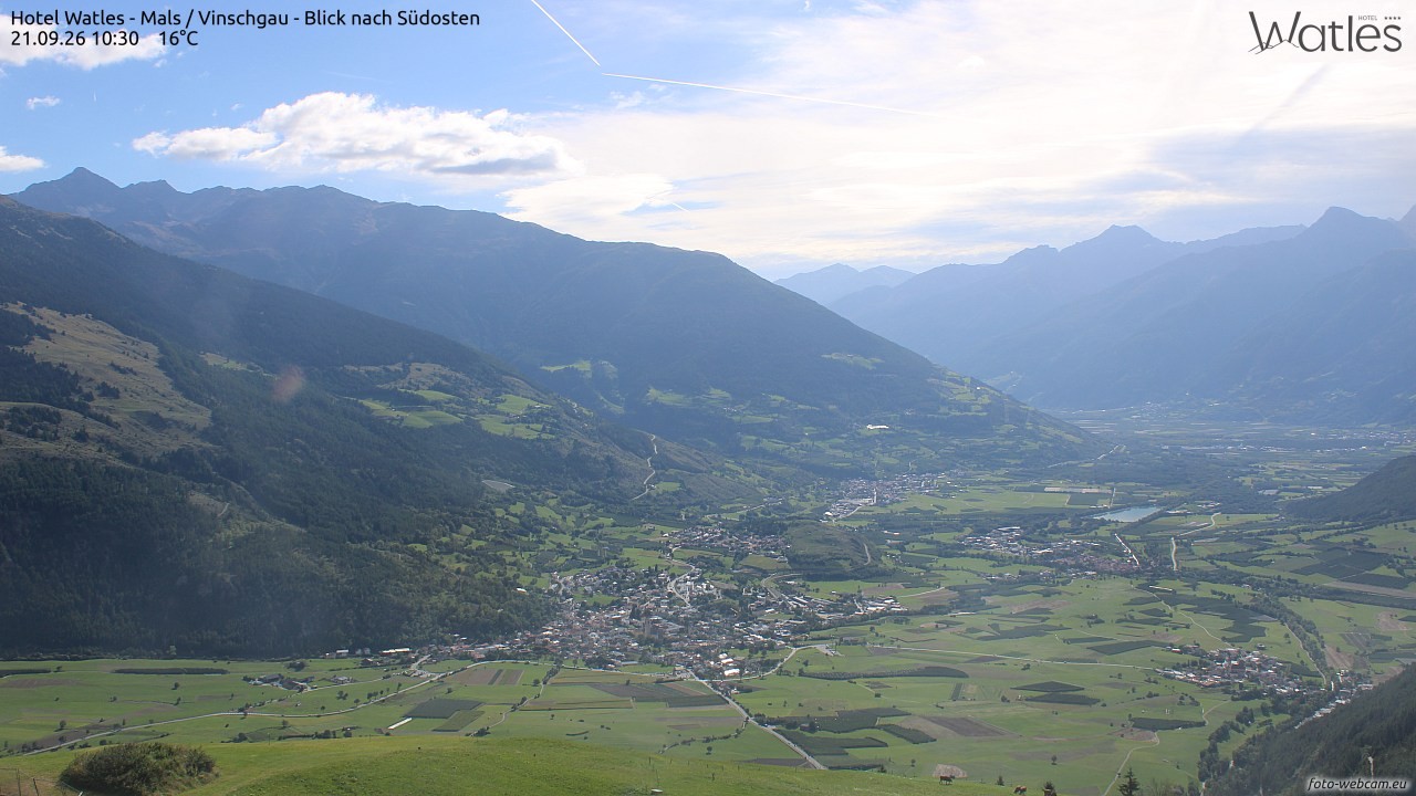 Archiv Foto Webcam Panoramablick vom Hotel Watles