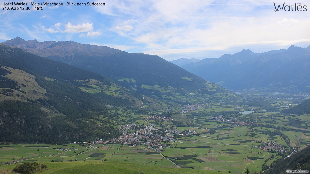 Archiv Foto Webcam Panoramablick vom Hotel Watles