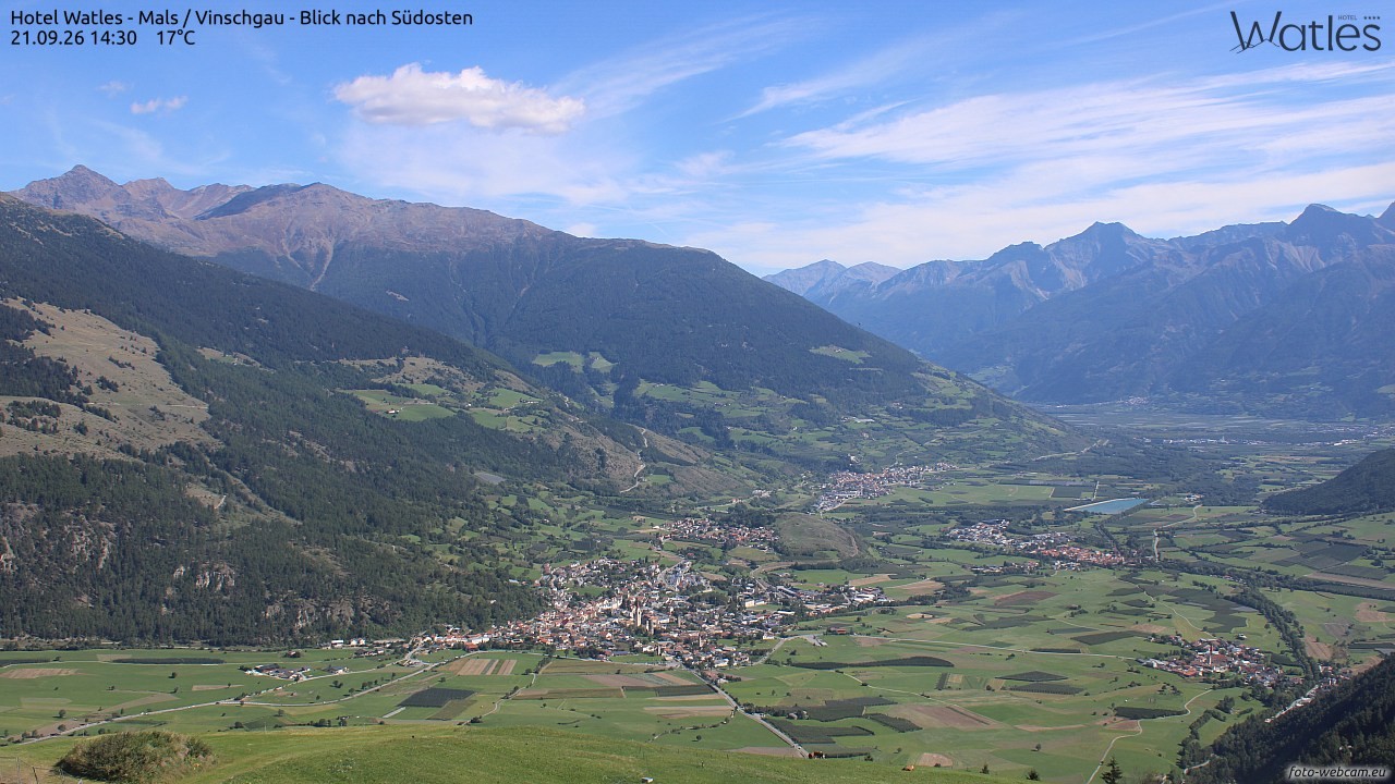 Archiv Foto Webcam Panoramablick vom Hotel Watles
