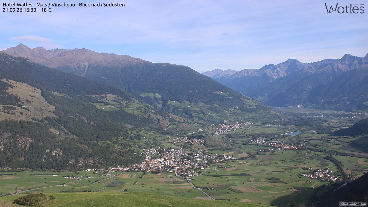 Archiv Foto Webcam Panoramablick vom Hotel Watles