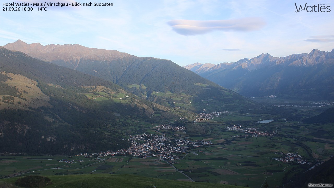 Archiv Foto Webcam Panoramablick vom Hotel Watles