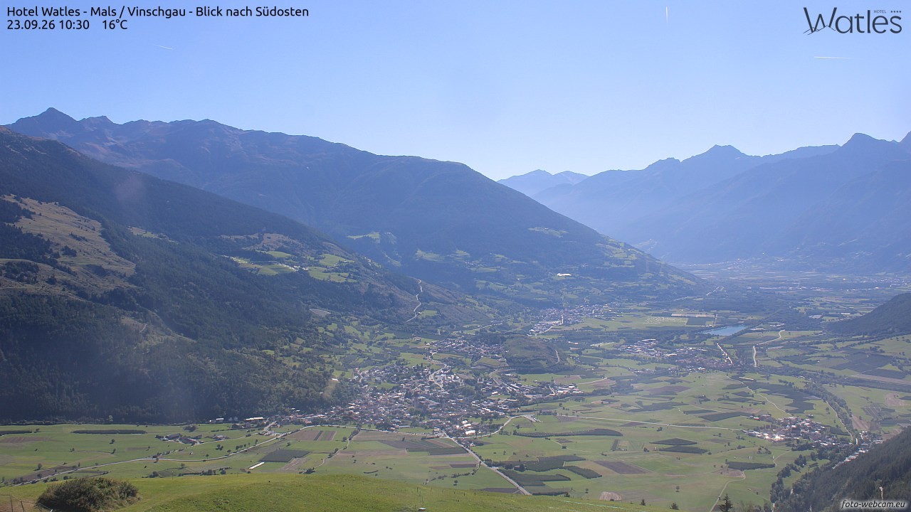 Archiv Foto Webcam Panoramablick vom Hotel Watles