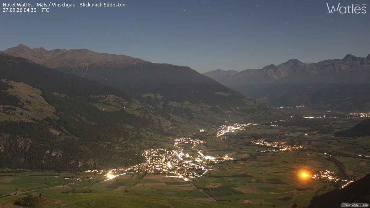 Archiv Foto Webcam Panoramablick vom Hotel Watles