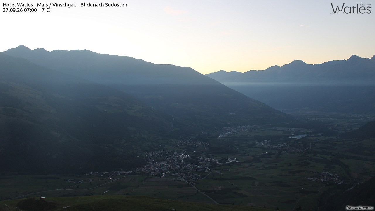 Archiv Foto Webcam Panoramablick vom Hotel Watles