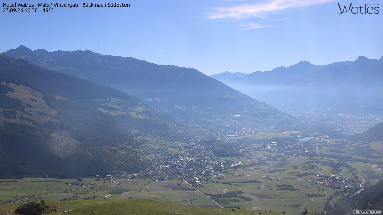Archiv Foto Webcam Panoramablick vom Hotel Watles