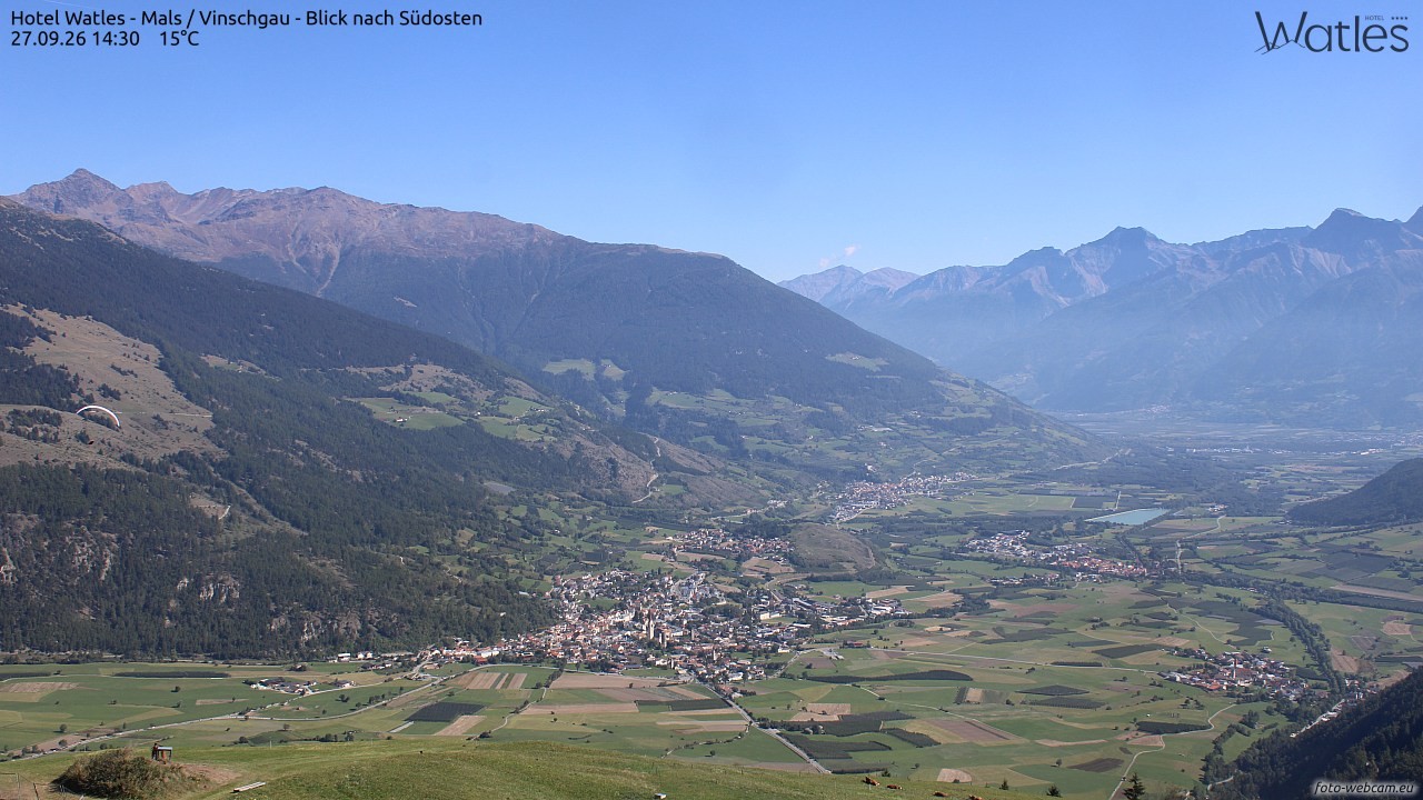 Archiv Foto Webcam Panoramablick vom Hotel Watles