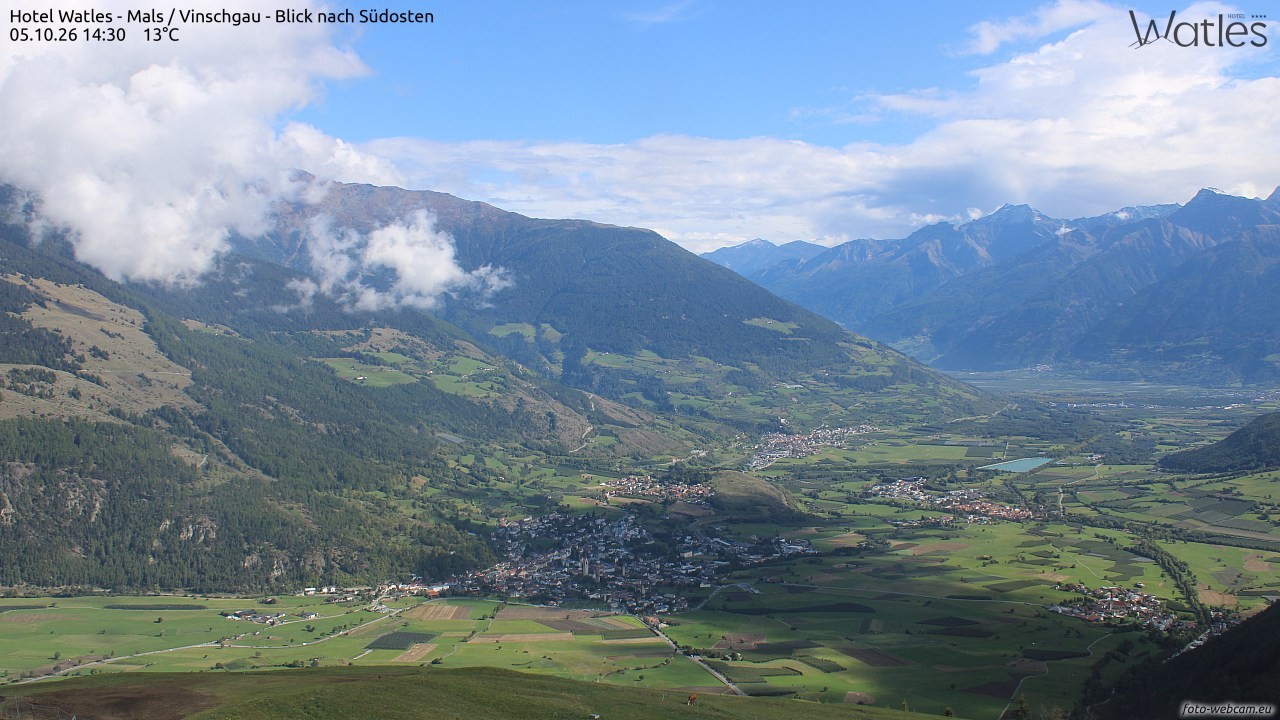 Archiv Foto Webcam Panoramablick vom Hotel Watles