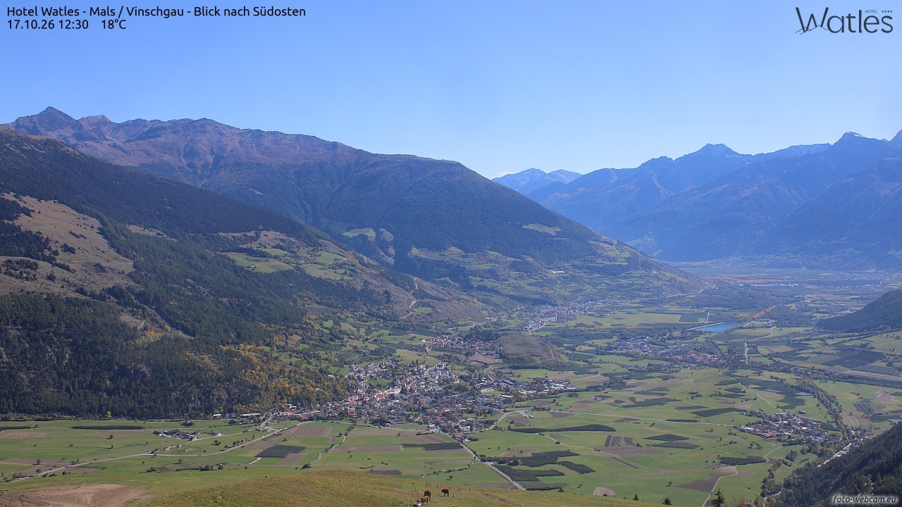 Archiv Foto Webcam Panoramablick vom Hotel Watles