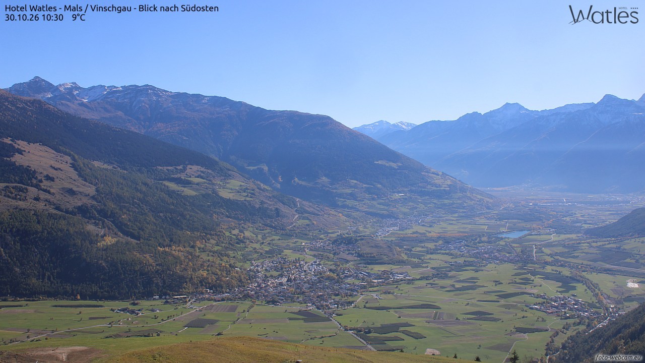 Archiv Foto Webcam Panoramablick vom Hotel Watles