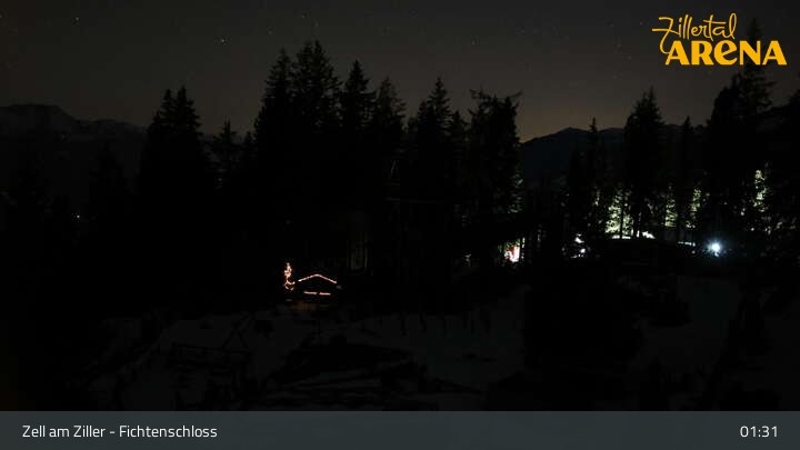 Archived image Webcam Spruce Tree Castle in Zell am Ziller