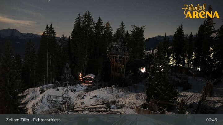 Archiv Foto Webcam Fichtenschloss Zell am Ziller