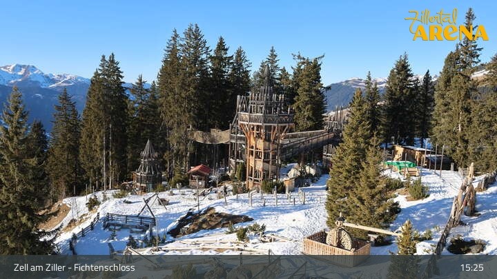 Archiv Foto Webcam Fichtenschloss Zell am Ziller