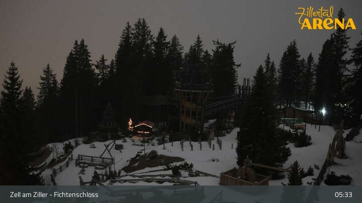 Archiv Foto Webcam Fichtenschloss Zell am Ziller