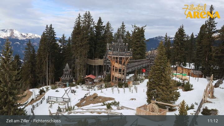 Archiv Foto Webcam Fichtenschloss Zell am Ziller