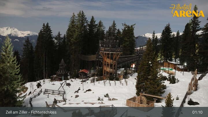 Archiv Foto Webcam Fichtenschloss Zell am Ziller