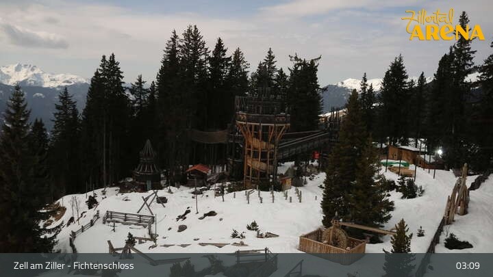 Archiv Foto Webcam Fichtenschloss Zell am Ziller