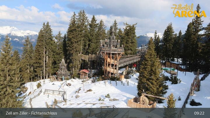 Archiv Foto Webcam Fichtenschloss Zell am Ziller