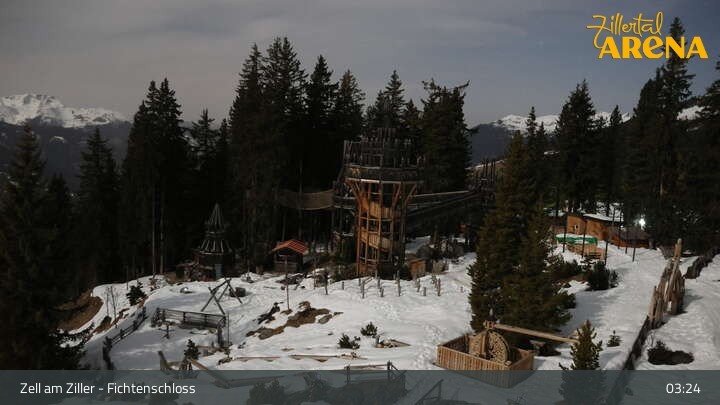 Archiv Foto Webcam Fichtenschloss Zell am Ziller