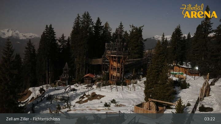 Archiv Foto Webcam Fichtenschloss Zell am Ziller