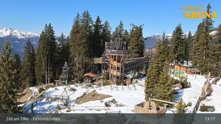 Archiv Foto Webcam Fichtenschloss Zell am Ziller