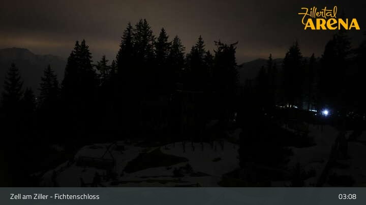 Archiv Foto Webcam Fichtenschloss Zell am Ziller