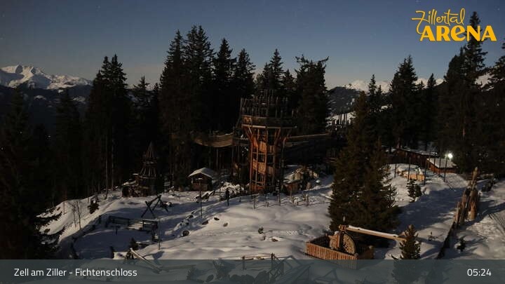 Archiv Foto Webcam Fichtenschloss Zell am Ziller