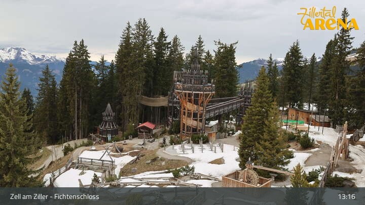 Archiv Foto Webcam Fichtenschloss Zell am Ziller