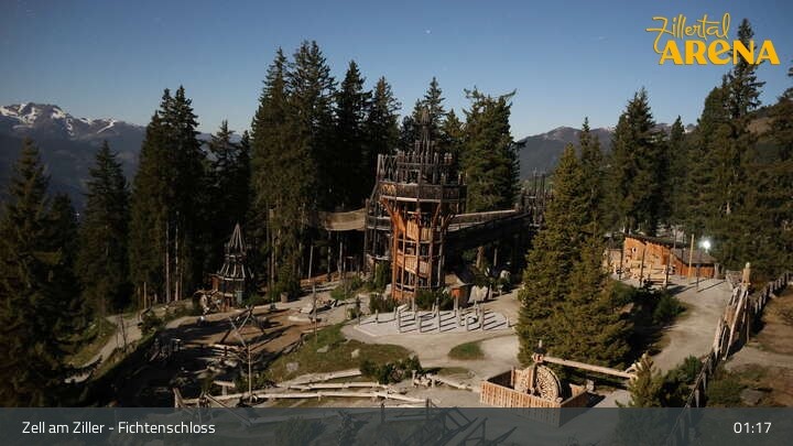 Archiv Foto Webcam Fichtenschloss Zell am Ziller