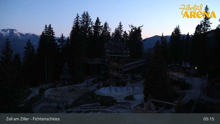 Archiv Foto Webcam Fichtenschloss Zell am Ziller