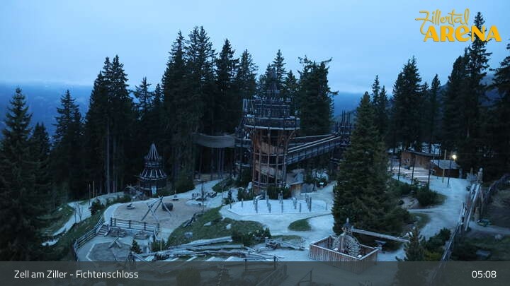 Archiv Foto Webcam Fichtenschloss Zell am Ziller