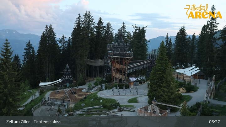Archiv Foto Webcam Fichtenschloss Zell am Ziller
