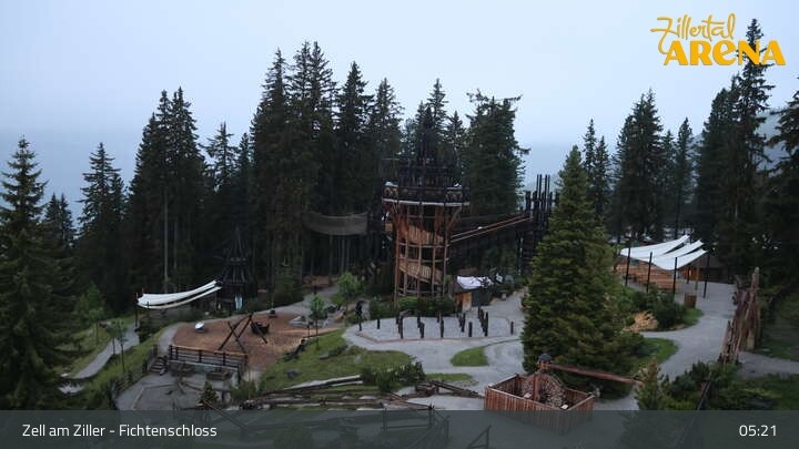 Archiv Foto Webcam Fichtenschloss Zell am Ziller